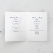 Minimalist Sketch Wedding Candles Boekje/Programma Kaart (Binnen)