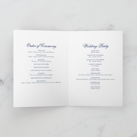 Minimalist Sketch Wedding Candles Boekje/Programma Kaart (Binnen)