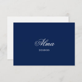 Minimalist Sketch Wedding Dinner Night Place Card