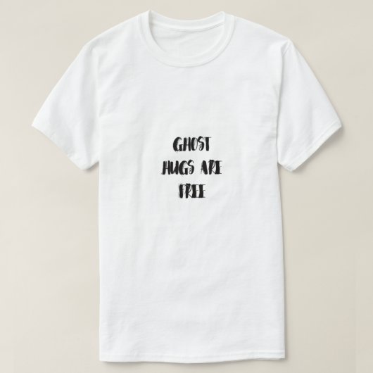 Minimalist Skull BOO Halloween Art T-shirt (Design voorkant)