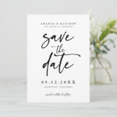 Minimalist Sla de datum op, foto Sla de datum op Kaart (Staand voorkant)