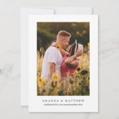 Minimalist Sla de datum op, foto Sla de datum op Kaart (Achterkant)