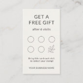 Minimalist Small Business Branding Loyalty Card Visitekaartje (Voorkant)