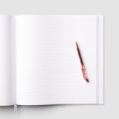 Minimalist Snowflake Wedding | Black Gastenboek (Binnen)