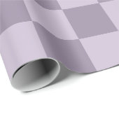 Minimalist Soft Lavender Checkerboard Pattern Cadeaupapier (Rol Hoek)