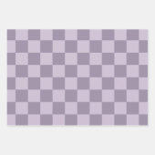 Minimalist Soft Lavender Checkerboard Pattern  Inpakpapier Vel (Voorkant 3)