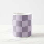 Minimalist Soft Lavender Checkerboard Pattern  Koffiemok (Center)