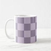 Minimalist Soft Lavender Checkerboard Pattern  Koffiemok (Links)