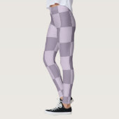 Minimalist Soft Lavender Checkerboard Pattern  Leggings (Links)
