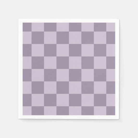 Minimalist Soft Lavender Checkerboard Pattern  Servet (Voorkant)