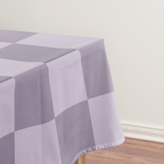 Minimalist Soft Lavender Checkerboard Pattern  Tafelkleed (Voorbeeld)