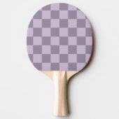 Minimalist Soft Lavender Checkerboard Pattern  Tafeltennisbatje (Achterkant)