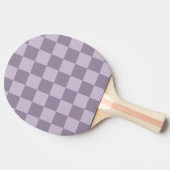 Minimalist Soft Lavender Checkerboard Pattern  Tafeltennisbatje (Zijkant)
