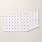 Minimalist Soft Pastel Heart Pattern   Bad Handdoek (Handdoek)