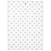 Minimalist Soft Pastel Heart Pattern Personalized Klembord (Achterkant)