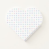 Minimalist Soft Pastel Heart Pattern Personalized Notitieboek (Achterkant)