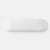 Minimalist Soft Pastel Heart Pattern   Persoonlijk Skateboard (Horizontaal)