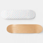 Minimalist Soft Pastel Heart Pattern   Persoonlijk Skateboard (Horizontaal)