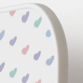 Minimalist Soft Pastel Heart Pattern   Pickleball Paddle (Links Detail)