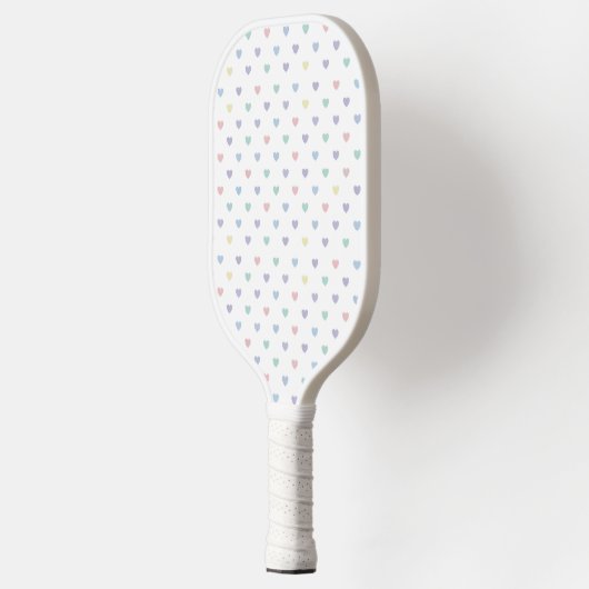 Minimalist Soft Pastel Heart Pattern   Pickleball Paddle (Links)