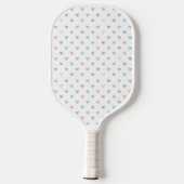 Minimalist Soft Pastel Heart Pattern   Pickleball Paddle (Achterkant)