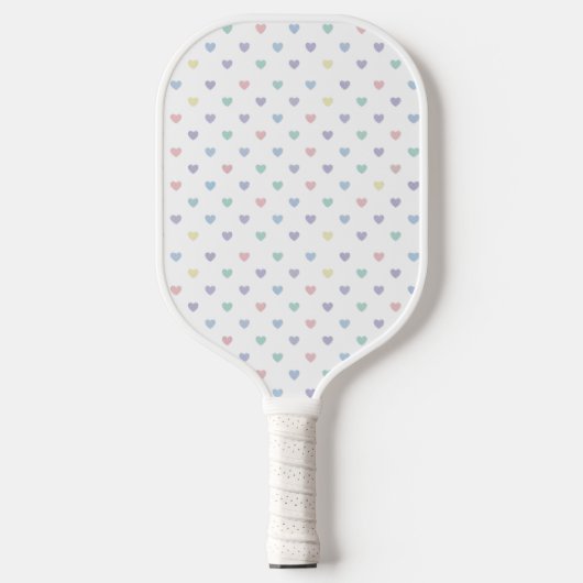 Minimalist Soft Pastel Heart Pattern   Pickleball Paddle (Voorkant)