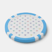 Minimalist Soft Pastel Heart Pattern   Poker Chips (Enkel)