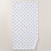 Minimalist Soft Pastel Heart Pattern   Strandlaken (Voorkant)