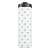 Minimalist Soft Pastel Heart Pattern   Thermosbeker (Voorkant)