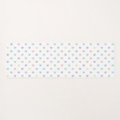 Minimalist Soft Pastel Heart Pattern   Yogamat (Achterkant (horizontaal))