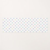 Minimalist Soft Pastel Heart Pattern   Yogamat (Voorkant (horizontaal))