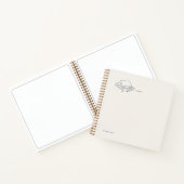 Minimalist Solitude Line Art Introvert Gift  Notitieboek (Binnen)