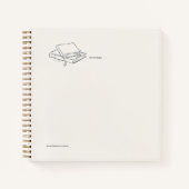 Minimalist Solitude Line Art Introvert Gift  Notitieboek (Voorkant)