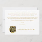 Minimalist Sophisticated Photo Wedding Holidays Save The Date (Achterkant)