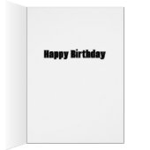 Minimalist Space Astronaut Wenskaart - grijs (Binnen (Rechts))