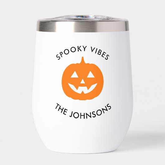 Minimalist Spooky Vibes – Personalized Halloween (Voorkant)