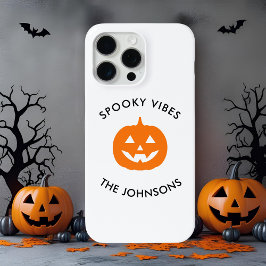 Minimalist Spooky Vibes – Personalized Halloween  iPhone 15 Pro Max Hoesje
