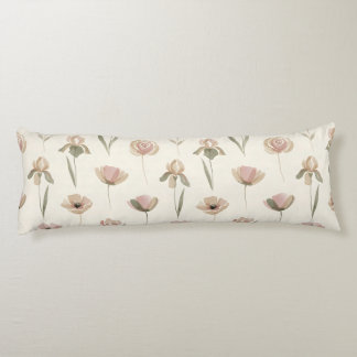 Minimalist Spring Floral Body Pillow Lichaamskussen