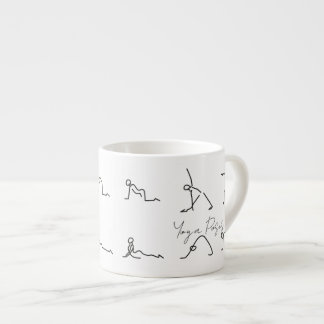 Minimalist Stick Figure Yoga Poses Espresso Kop
