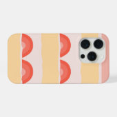 Minimalist Strawberry Cake iPhone Hoesje (Achterkant horizontaal)