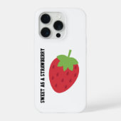 Minimalist Strawberry Pattern iPhone Case iPhone Hoesje (Achterkant)