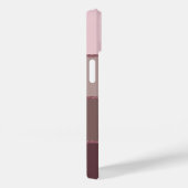 Minimalist Stripes in Pink Tones with Glitter Case-Mate iPhone Case (Achterkant / Rechts)