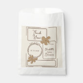 Minimalist Style Flower Notes Baby Shower Bedankzakje (Voorkant)