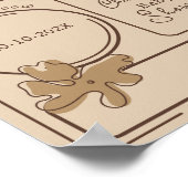 Minimalist Style Flower Notes Baby Shower Welcome Poster (Hoek)