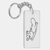 Minimalist Sugar Glider Line Art Sleutelhanger (Voorkant Links)