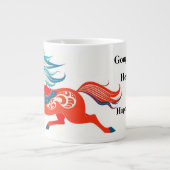 Minimalist Sumi-e Horse 2026 Zodiac Gift Grote Koffiekop (Voorkant)