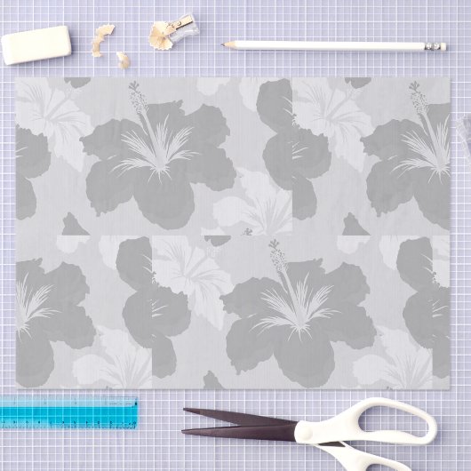 Minimalist Summer Hibiscus Tissuepapier