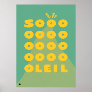 Minimalist Sun Quote Art Print 'Soleil'