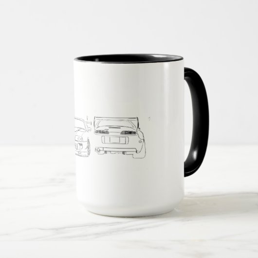 Minimalist Supra Mug | Piston & Thread Mok (Voorkant rechts)
