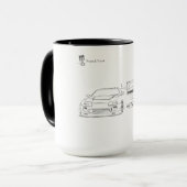 Minimalist Supra Mug | Piston & Thread Mok (Voorkant links)